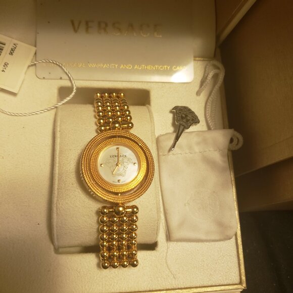 Versace Eon Gold Stainless Steel Women’s Watch with Box - Authentic - Picture 7 of 13